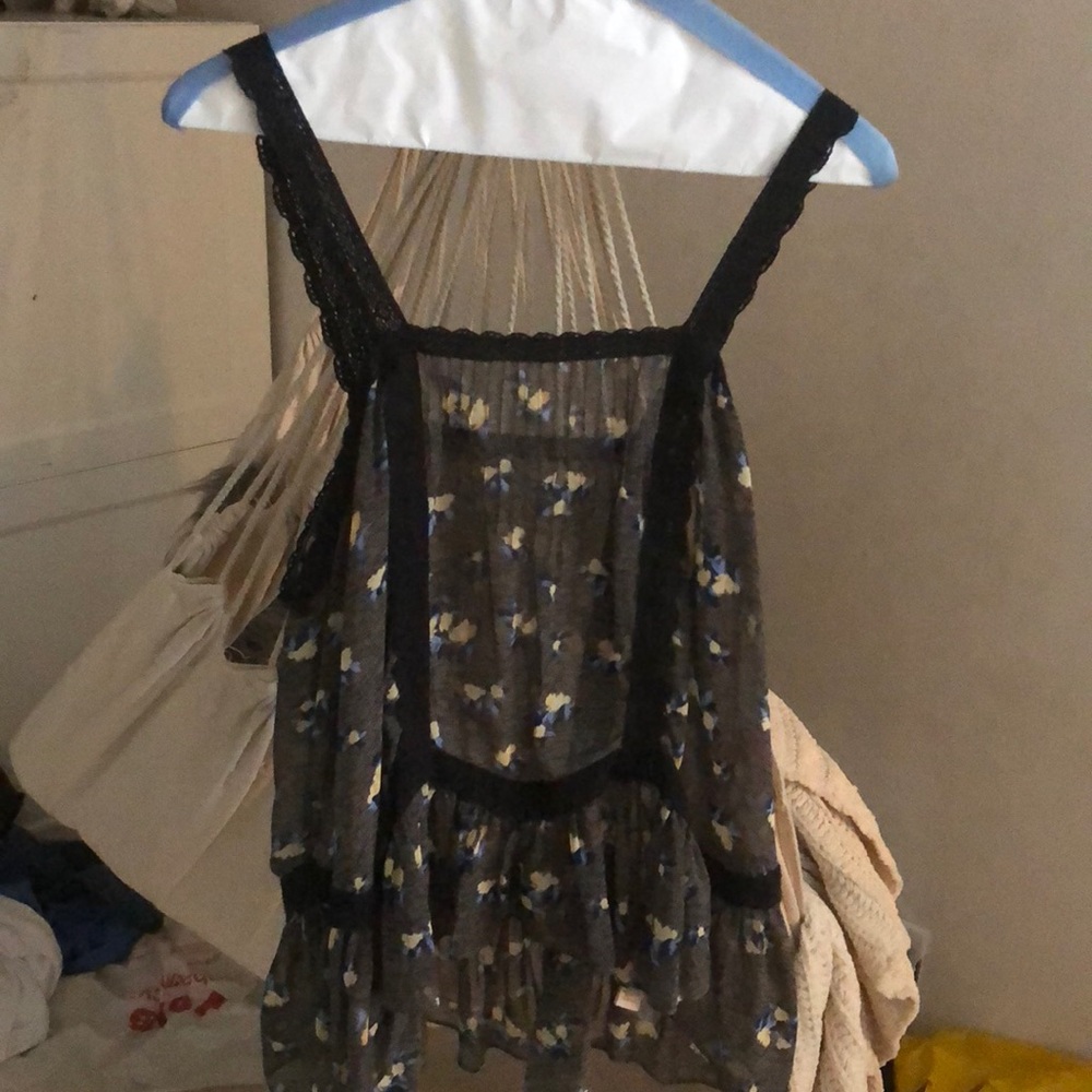 Free People sheer halter top